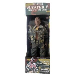 Talking MASTER P Make 'Em Say UHHH 16" Doll Figure  NIB No Limit Toys